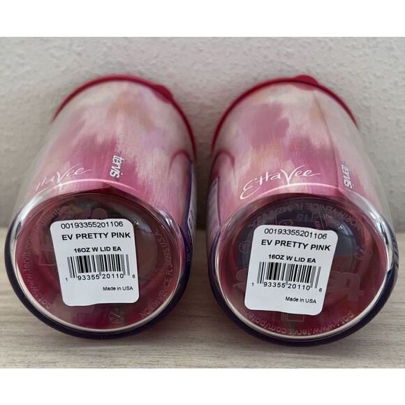 Tervis Etta Vee Pretty Pink Double Walled Insulated Tumbler, 16 oz. w/Lid - Picture 5 of 9